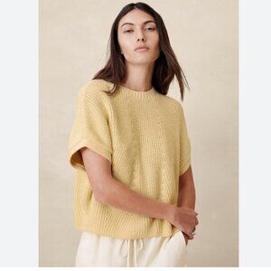 Banana Republic Julia Cotton Cropped Sweater Vest M